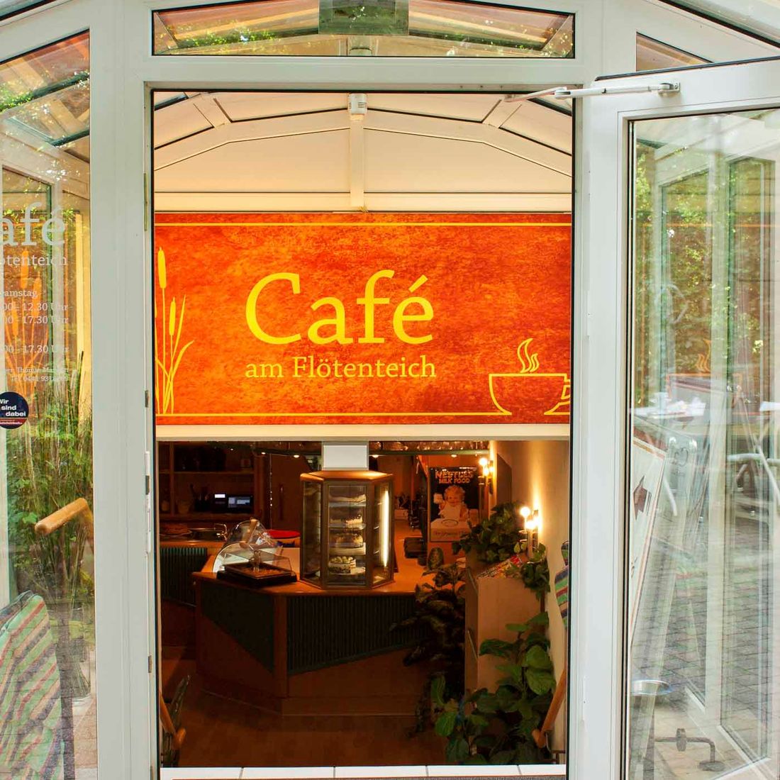 Eingang - Café am Flötenteich in Oldenburg