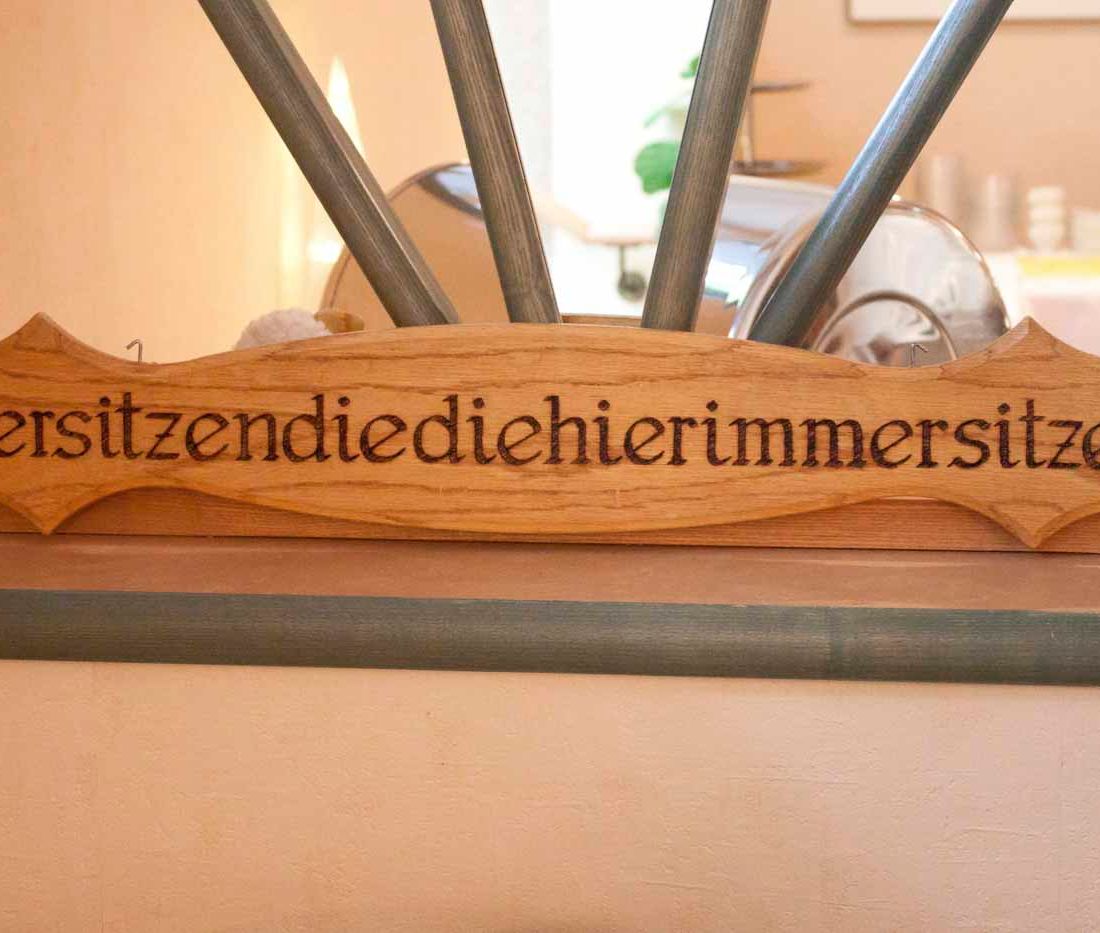 Spruch - Café am Flötenteich in Oldenburg